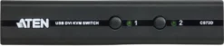 ATEN CS72D KVM, 1 konsol styrer 2 computere, DVI, USB, 1920x1200, sort