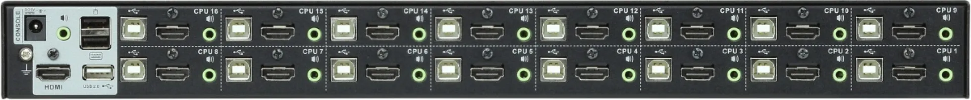 ATEN CS17916 KVM-switch 1 konsol styrer 16 Computere, HDMI, USB, 19" 1