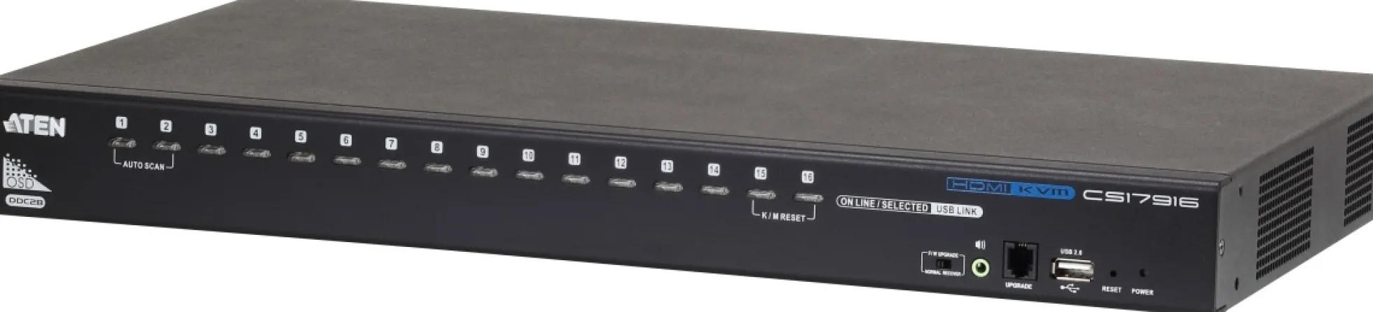 ATEN CS17916 KVM-switch 1 konsol styrer 16 Computere, HDMI, USB, 19" 1