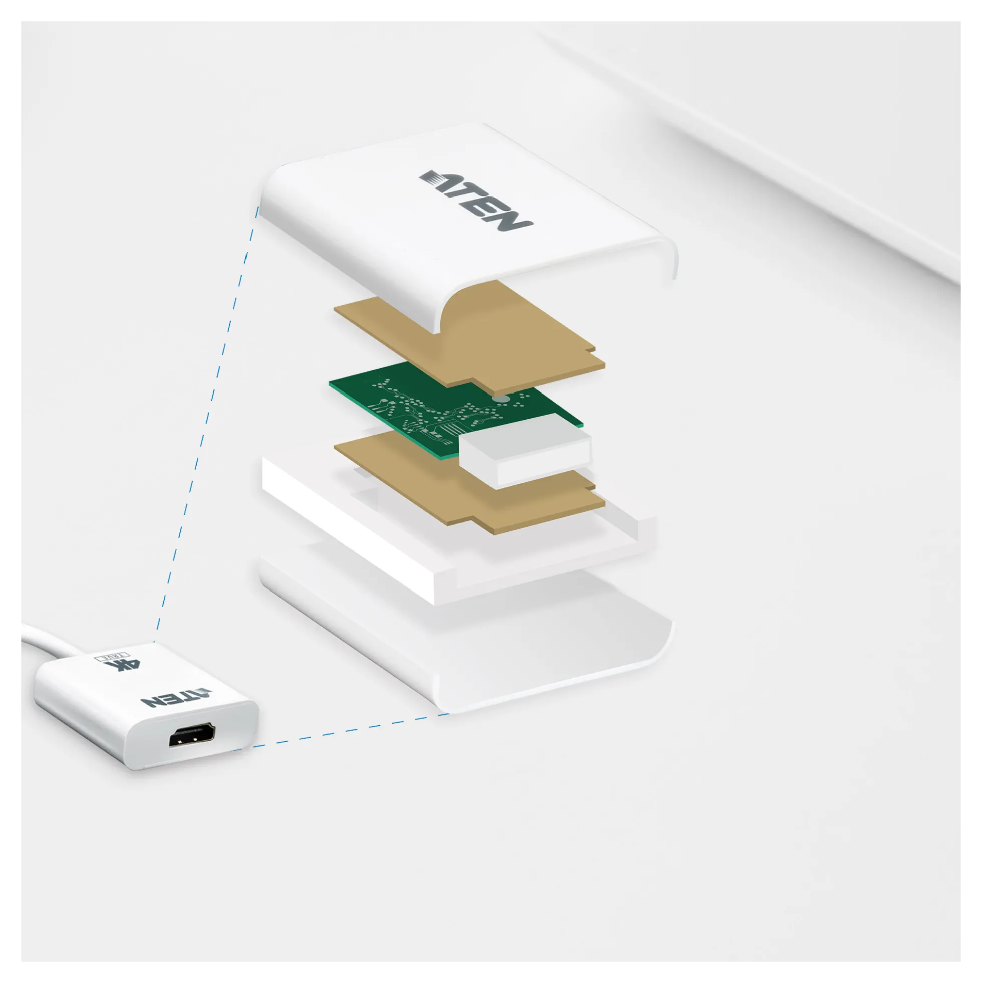 ATEN DisplayPort to True 4K HDMI Active Adapt