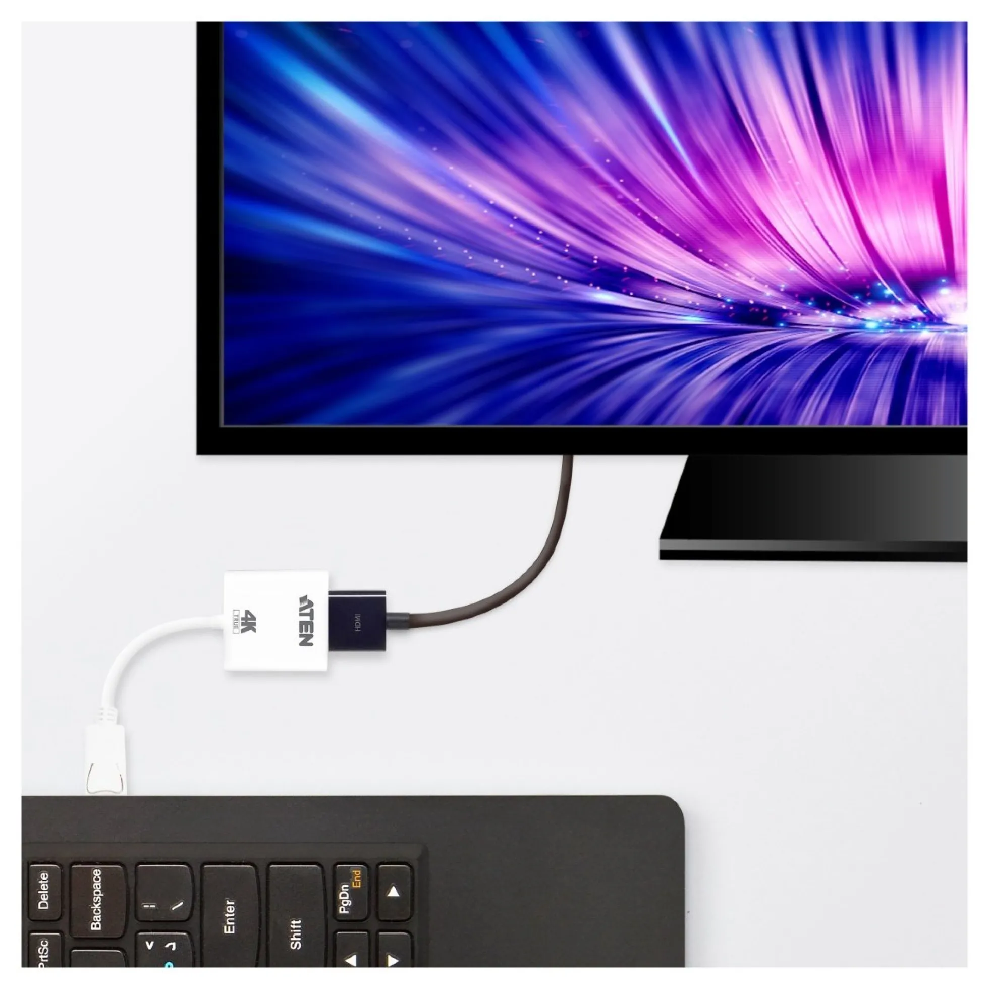 ATEN DisplayPort to True 4K HDMI Active Adapt