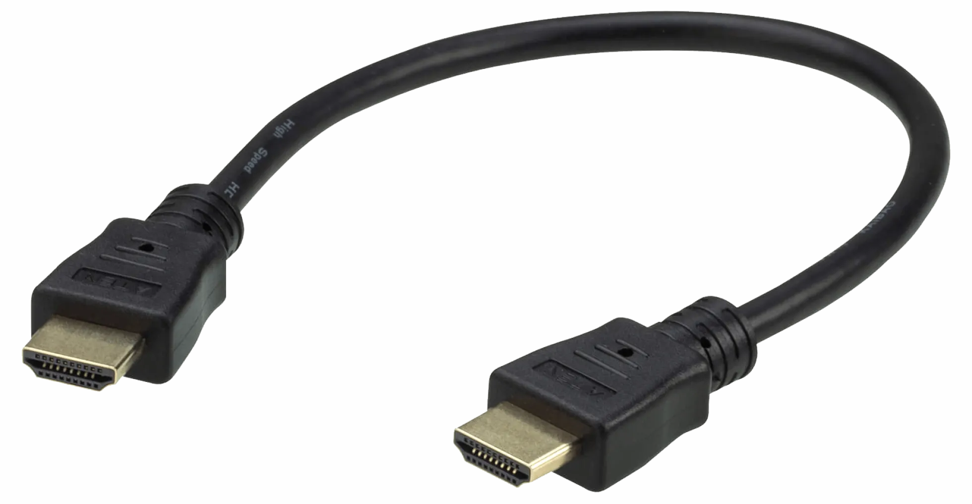 ATEN HDMI 2.0 kabel, M/M, 0,3 meter, 30AWG, Sort