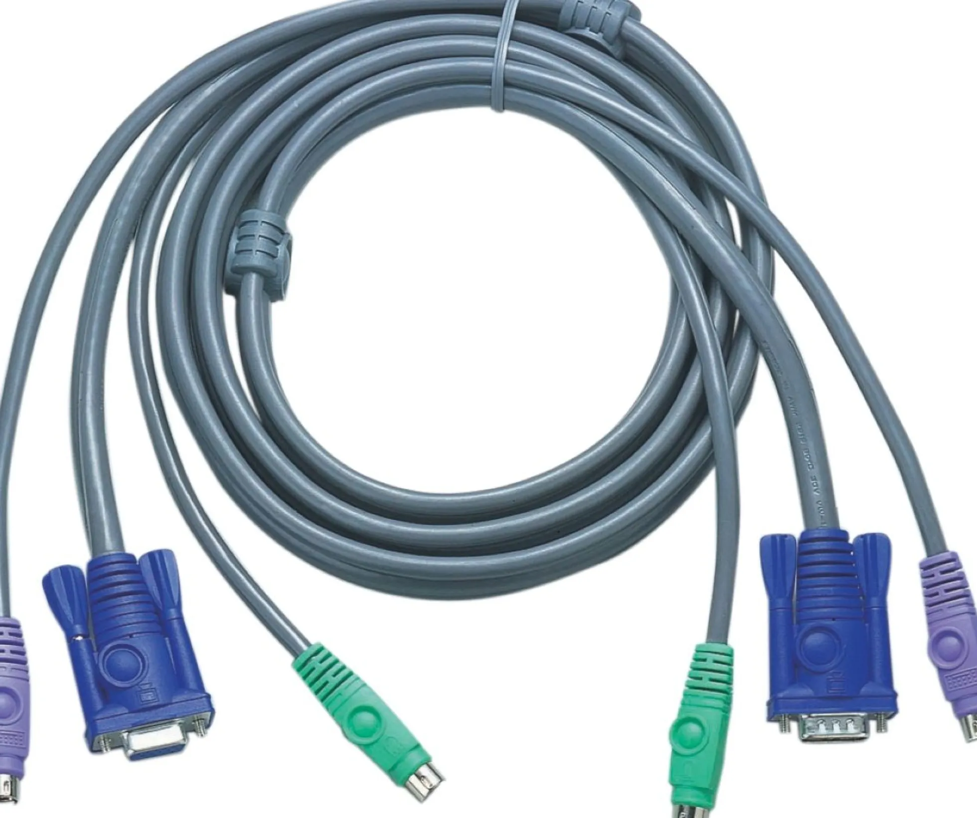 ATEN, KVM-kabel, 2xPS/2 han-han og 1xHD15 han-hun, 5m