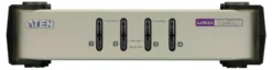 ATEN KVM-switch, 1 konsol styre 4 computere, OSD, VGA, USB og PS/2