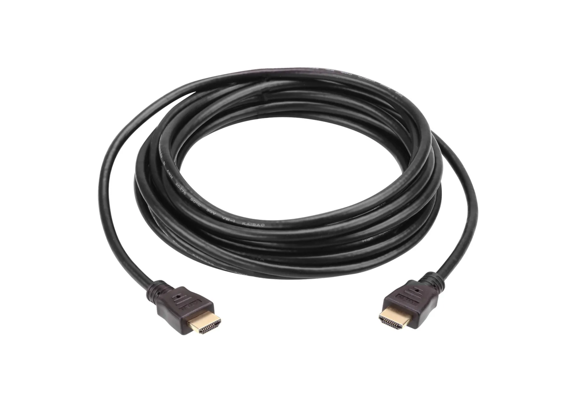 ATEN 1M HDMI 2.0 Cable M/M 30AWG Guld Sort