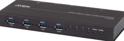 ATEN 4-Port USB Industrial switch, USB 3.1 Gen 1, USB KM switch, sort