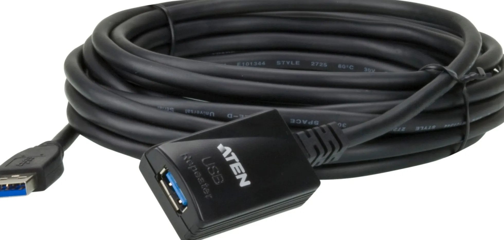 ATEN UE350, aktiv USB 3.0 forlængerkabel, Type A han - Type A hun, 5m