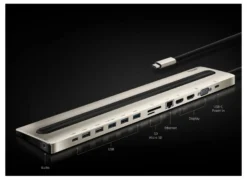 ATEN USB-C Multiport Dock with Power Pass-Through (13 Devices)
