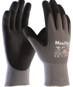 ATG MaxiFlex Ultimate AD-APT 42-874 arbejdshandsker, nitril/nylon, sort/grå, str. 8, touch funktion, EN388 4131A
