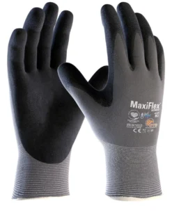 ATG MaxiFlex Ultimate AD-APT 42-874 arbejdshandsker, nitril/nylon, sort/grå, str. 8, touch funktion, EN388 4131A