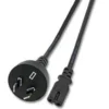 Australien til C7 strømkabel, 1,8 meter, sort, H03VV 2G 0,75 mm² - MicroConnect