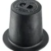 Avk gadedæksel, 130 mm, fast, sort prop, komposit