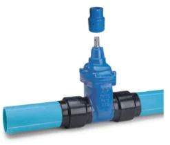 AVK hovedledningsventil, 90 mm, PN10, SafeTech-rør