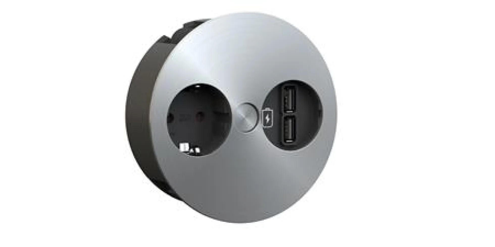 Bachmann Twist stikkontakt med dobbelt USB