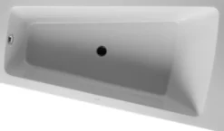 Badekar Paiova, 1700 x 1000 mm, hvid, hjørnemodel højre, med integreret