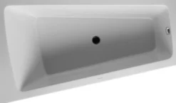 Badekar Paiova, 1700 x 1000 mm, hvid, hjørne venstre, med integreret panel - Duravit