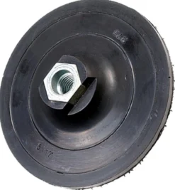 Bagskive, Ø115mm, M14 gevind, medium gummi, velcro