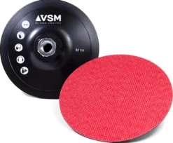 Bagskive ZKL Ø125-M14 hård gummi velcro