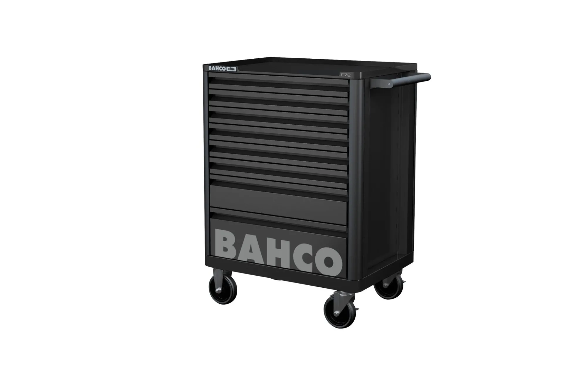 Bahco E72 værktøjsvogn, 8 skuffer, sort
