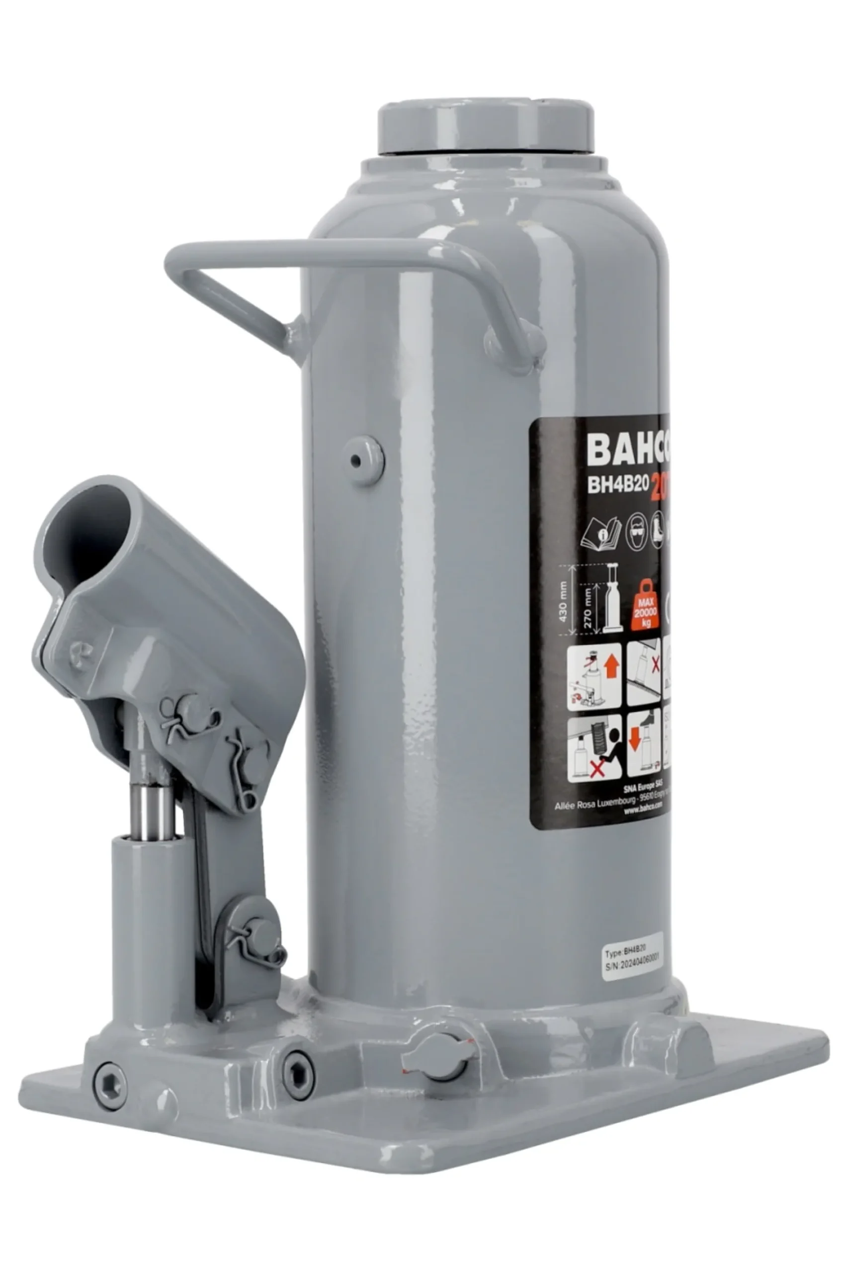 Bahco Premium hydraulik flaskedonkraft, 20,0 ton