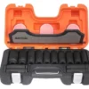 Bahco slagtoppesæt, 1/2", 10-27 mm, 14 dele