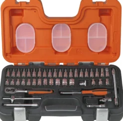 Bahco topnøglesæt 1/4", 46 dele, 4-13 mm