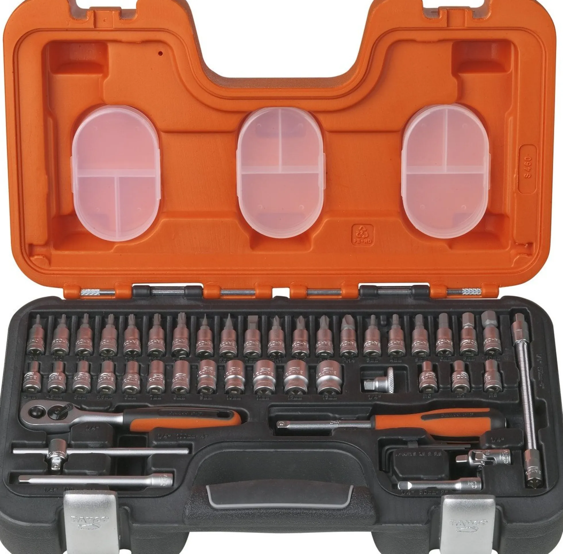Bahco topnøglesæt 1/4", 46 dele, 4-13 mm