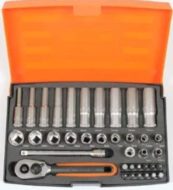 Bahco topnøglesæt SL25L, 1/4", 37 dele
