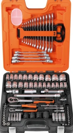 Bahco topnøglesæt S87+7, 1/4" og 1/2", 94 dele (4-34 mm)