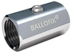 BALLOFIX kuglehane mf/mf uden håndtag messing - 3/4"