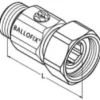 BALLOFIX kuglehane mf/np (løs omløber) uden håndtag krom - 1/2"