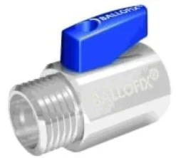 BALLOFIX kuglehane mf/np m. håndtag krom - 1/2"