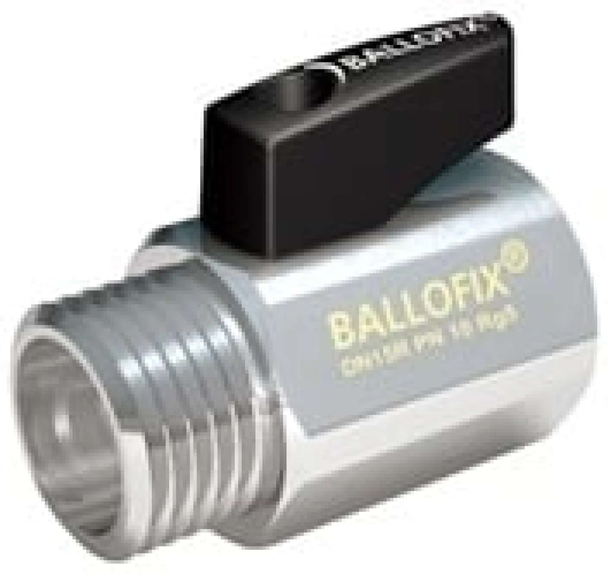 BALLOFIX kuglehane mf/np rødgods med håndtag krom - 1/2"