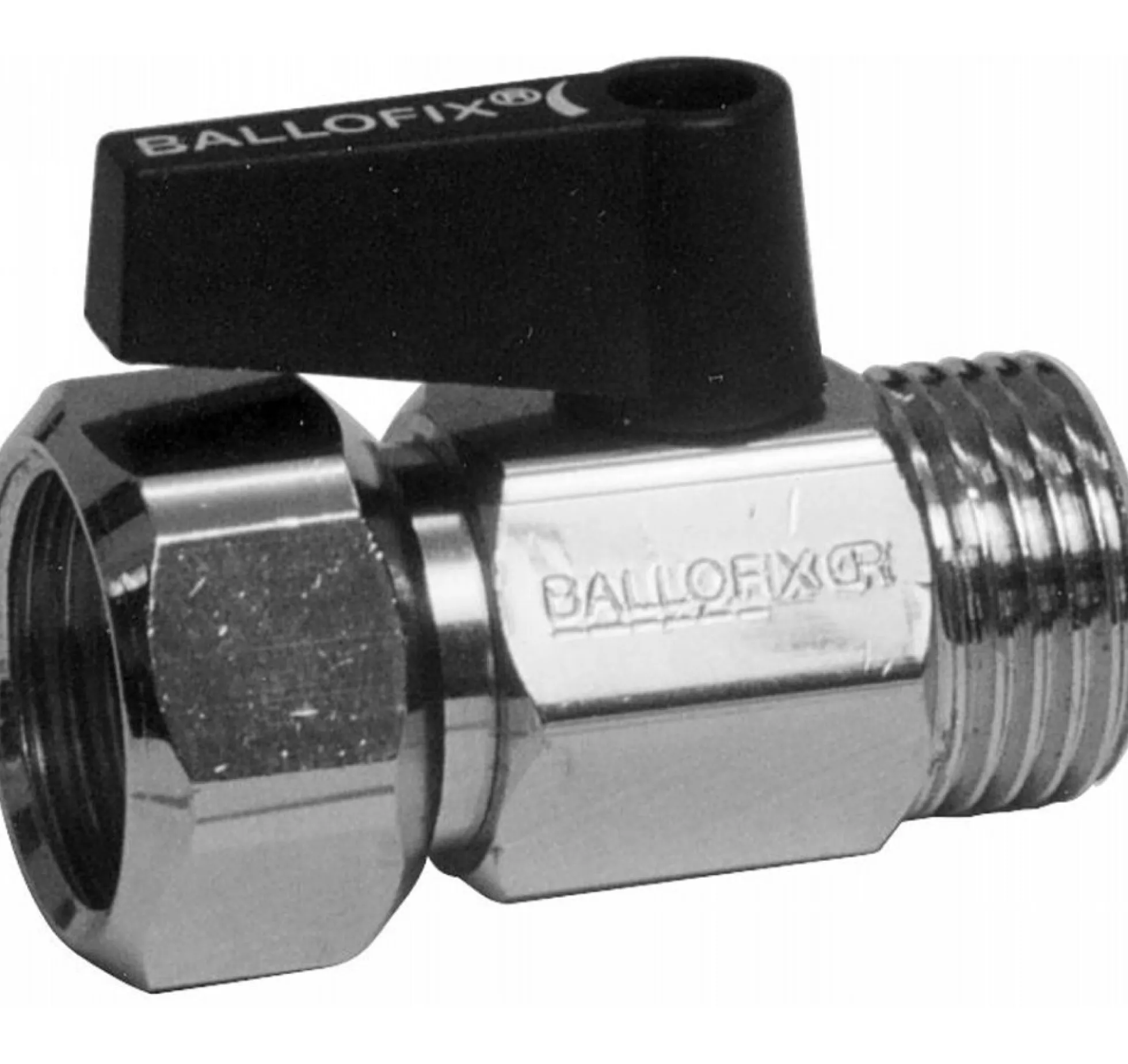 BALLOFIX kuglehane np/mf (løs omløber) m. håndtag - 1/2"