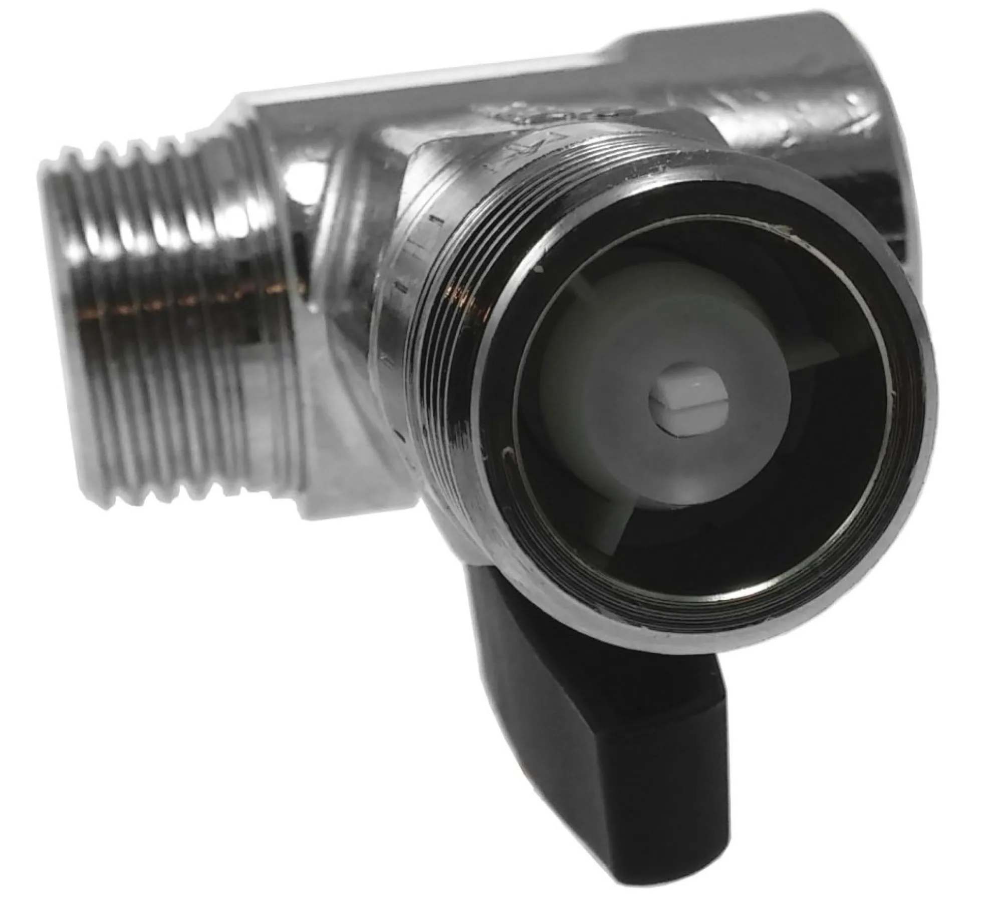 BALLOFIX – Kuglehane t-stykke med muffer og nippel samt nippel, håndtag og kontraventil på afgreningen, ½" x ½" x ½"