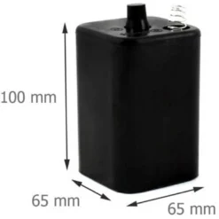 Batteri 4R25, 6 V med fjeder (2846)