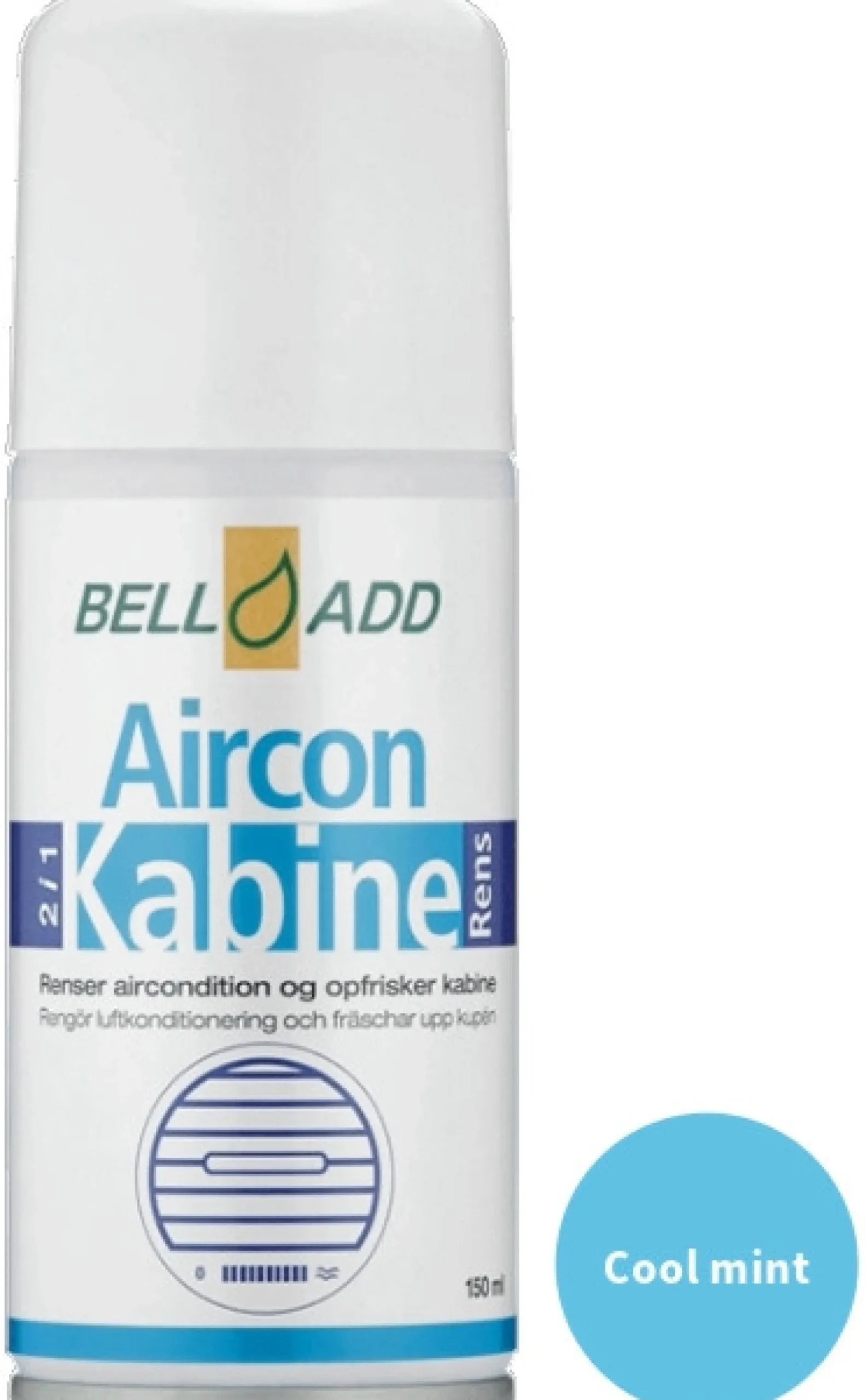 Bell Add Aircon Kabine Rens, 150 ml aerosol, Cool mint