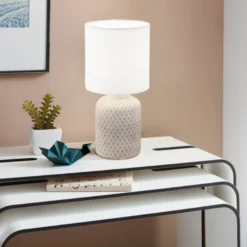 Bellariva bordlampe, creme/hvid - Eglo