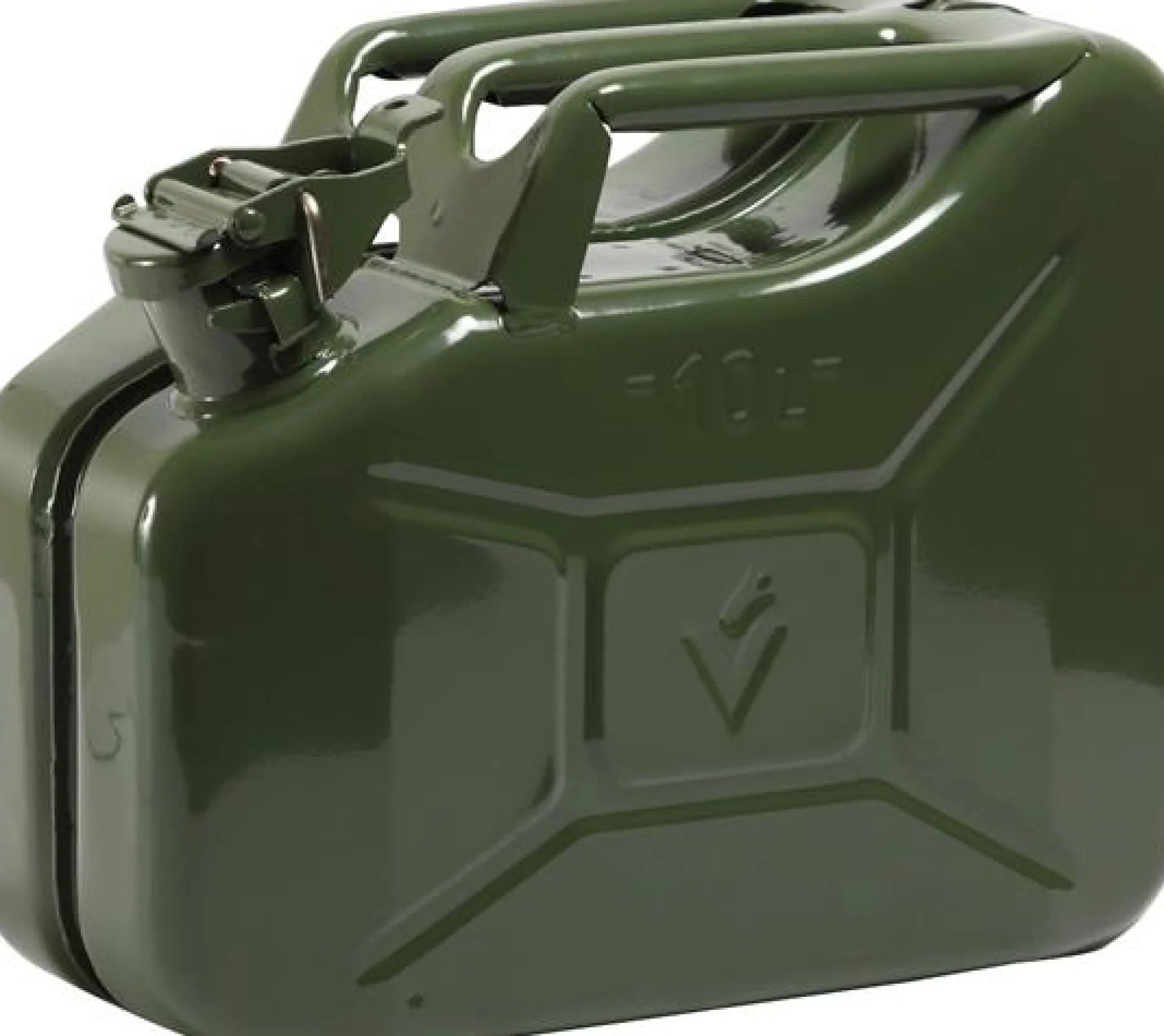 Benzindunk Jerry Can, 10 liter, grøn - Stål