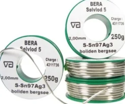 Bera Sølvlod 5, sølvloddetin, 2 mm, 250 gram