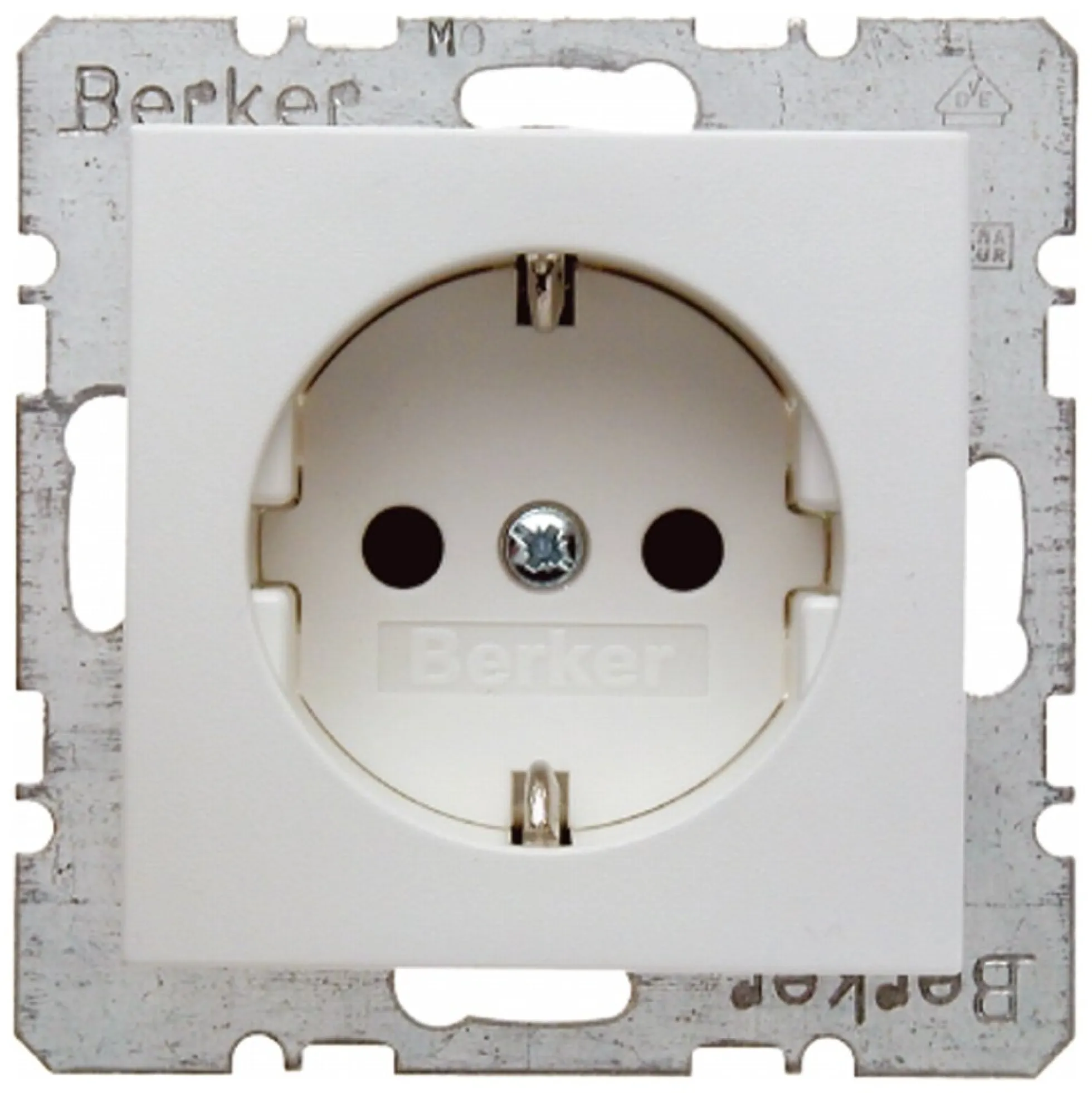 Berker – stikkontakt, 1 modul, til S.1/B.3/B.7, hvid