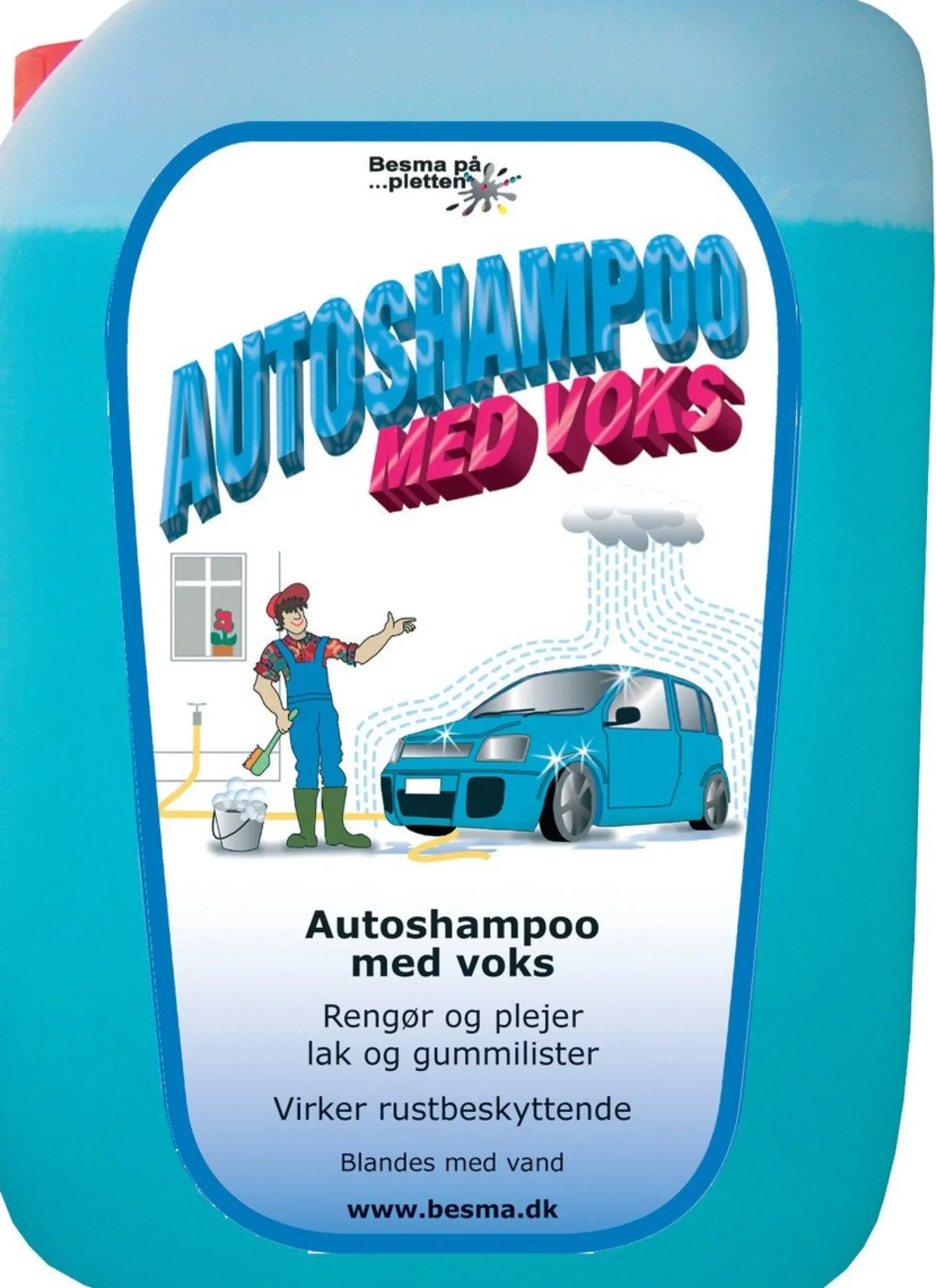 Besma autoshampoo med voks, 5 liter