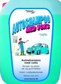 Besma autoshampoo med voks, 5 liter