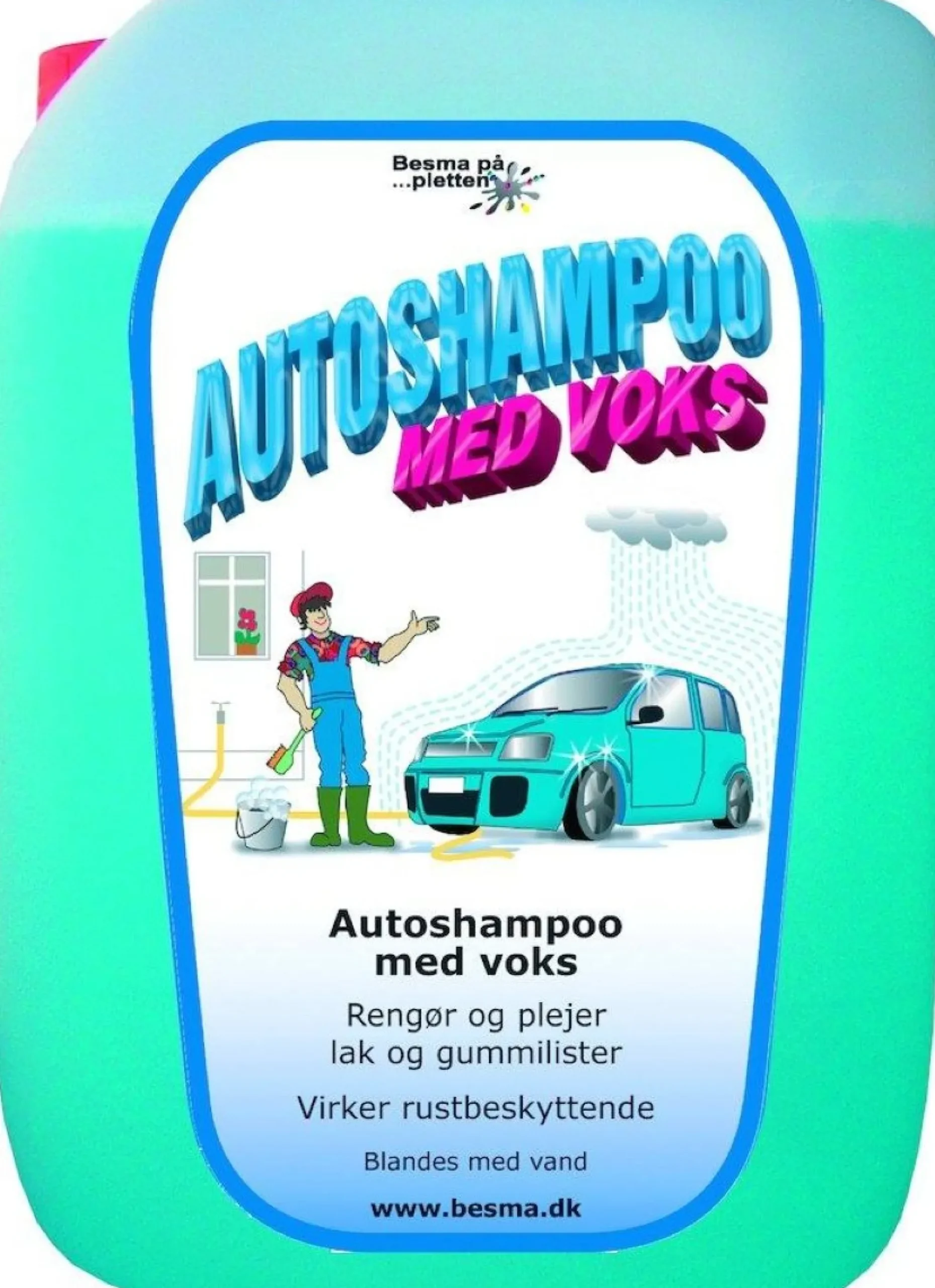 Besma autoshampoo med voks, 5 liter