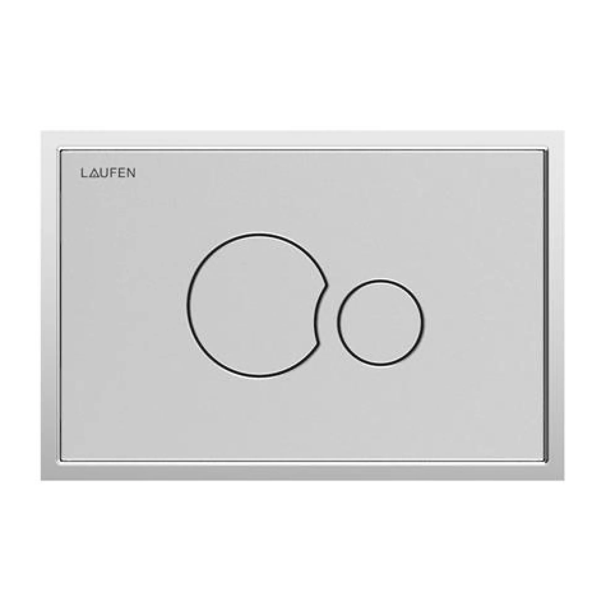 Betjeningsplade LIS AW106, duoskyl, matkrom - Laufen