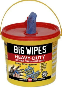 Big Wipes renseservietter Heavy Duty, 240 stk., rød