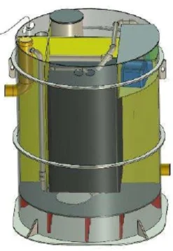 Biokube Venus 2200, 1350 x 2200 mm minirenseanlæg, 10PE, SO