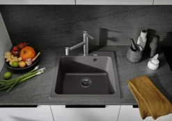BLANCO NAYA 5 UX køkkenvask 51,5 x 51 cm Silgranit® sort