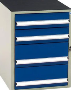 Blika skuffeskab SS-1.4 B, RAL 7035/5017