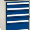 Blika skuffeskab SS-1.5B, RAL 7035/5017